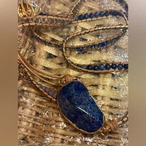 Lapis Azuli Stone Pendant necklace/bracelet